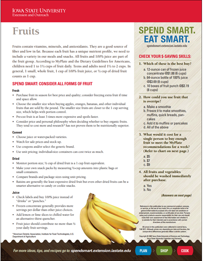 Spend Smart. Eat Smart. -- Fruits